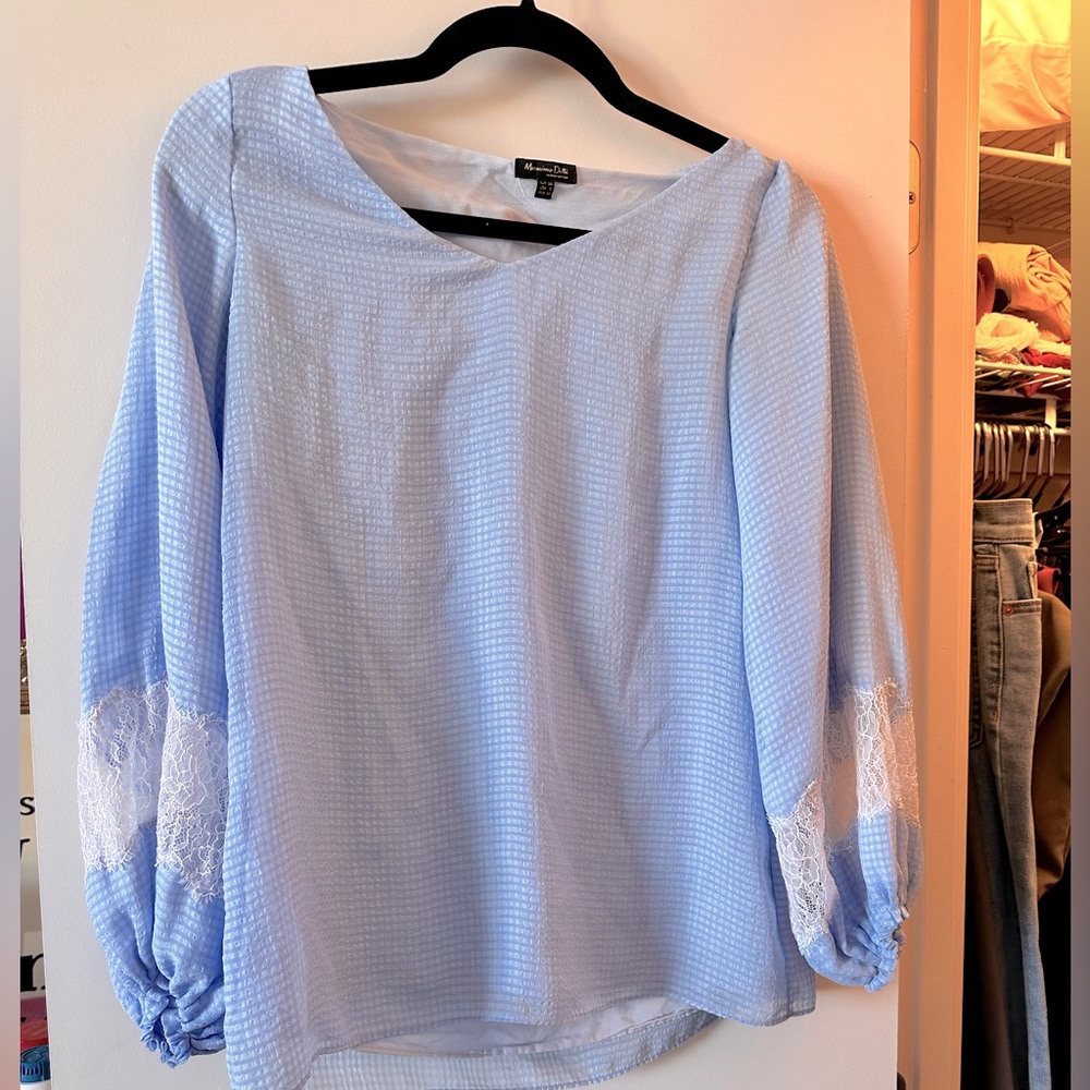 Massimo Dutti laced blouse